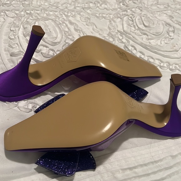 Nalebe Diamante Embellished clear Mules retail price $730 - Picture 3 of 8